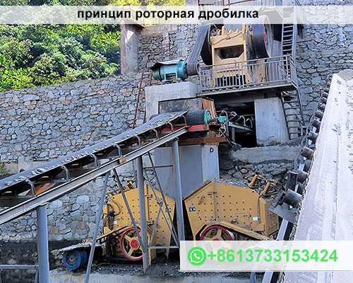 принцип роторная дробилка