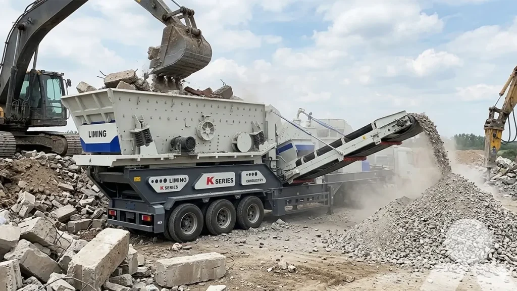 Дробилка для железобетона и асфальта